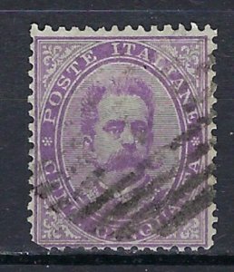 Italy 50 Used 1879 issue; missing corner bottom left (ak2917)