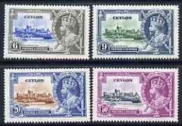 Ceylon 1935 KG5 Silver Jubilee set of 4, mounted mint SG ...