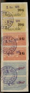 Danzig Poland Germany 20G 1G 20P Gerichtskostenmarke Court Fee Revenue Sta 90961