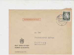 German Democratic Republic 1955 Forst Cancel Official Stamps Cover Ref 24375