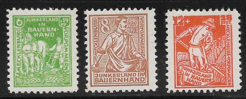 Germany - Soviet Zone - Mi23-25 - F-VF - Unused (MH)