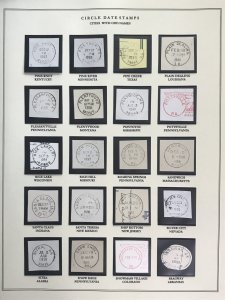 US Circular Date Stamp Collection (Odd/Boys/Girls/Double Town/Port/City/State)