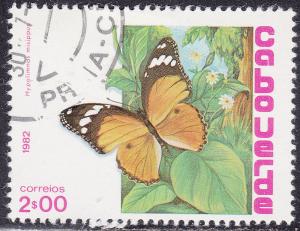 Cape Verde 457 Used 1982 Hypolimnas Misippus, Butterfly