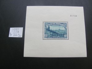 SPAIN 1938  MNH SC B106  SOUVENIR SHEET VF  $28 (152)