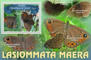 Stamps.Fauna, Butterflies  2024 year 8 sheets perforated