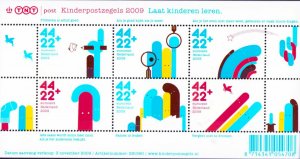 Netherlands Sc B759 Children's Sheet of 6 MNH Children's Welfare 2009