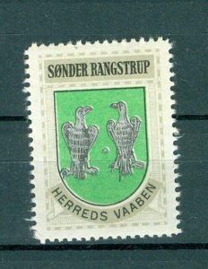 Denmark. Poster Stamp 1940/42. Mnh. District: Sdr-Rangstrup. Coats Of Arms:Eagle