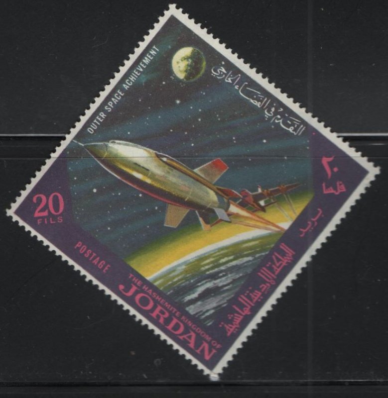 JORDAN, 521C, MNH, 1965, Rocket in space