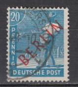 Berlin - 1949 20pf red overprint  (895)
