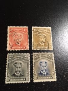 Rhodesia sc 120b,121,122,133 MH+UHR