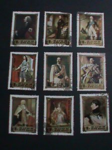 KOREA AIRMAIL STAMP-1984-FAMOUS BRITISH MONARCHS PAINTINGS LARGE CTO STAMP #7