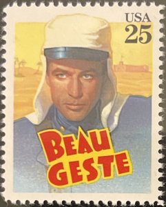 Scott #2447 1990 25¢ Classic Films Beau Geste MNH OG VF/XF