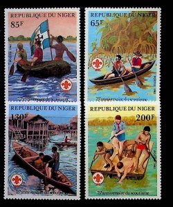 NIGER Sc 586-89 NH SET OF 1982 - SCOUTS - (SC2)