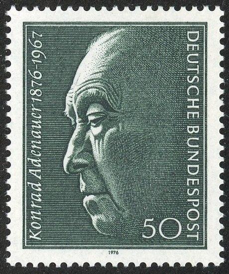 Germany Scott 1205 MVFNHOG - Konrad Adenauer (1876-1967) - SCV $1.75