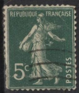 France 159 (used) 5c sower, green (1906)