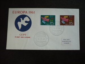 Postal History - Iceland - Scott# 340-341 - First Day Cover