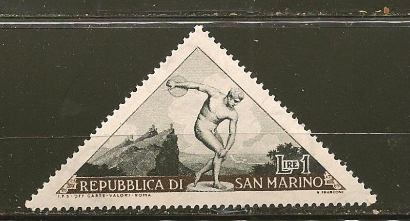 San Marino 327 Discus Thrower Triangle MNH