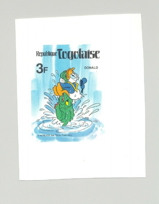 Togo #1064-1071 Disney, Wild Cats, Elephants 9v Imperf Proofs