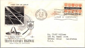 Canada 1962 FDC - Trans Canada Highway - Ottawa, Ontario - J3864
