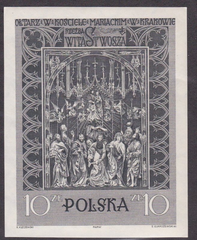 Poland # 931, Assumption of the Virgin, Souvenir Sheet, NH, 1/2 Cat.