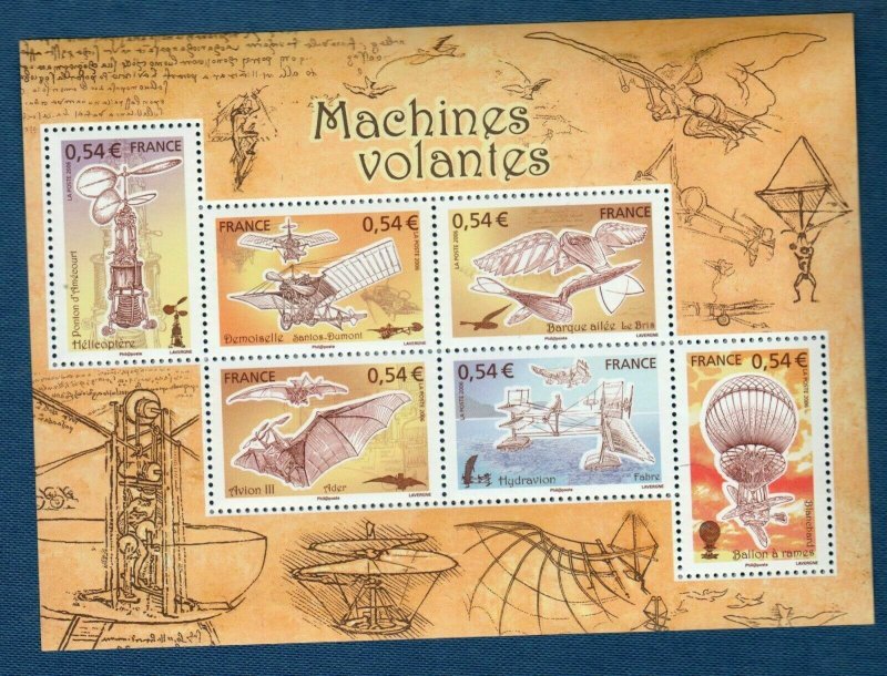 2006 FRANCE - SG: 4228/33 - FLYING MACHINES - UNMMOUNTED MNT 