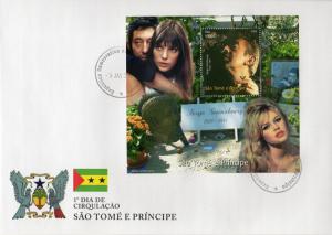 Sao Tome and Principe 2006 Serge Gainsbourg/Jane Birkin/B.Bardot S/S FDC