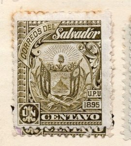 Salvador 1895 Early Issue Fine Mint Hinged 1c. 162542