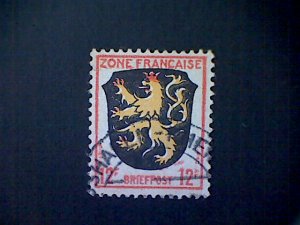 Germany (Allied Occupation-French Zone), Scott #4N12, used(o), Palatinate, 12pf