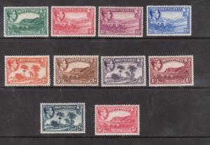 Montserrat #92a - #101a Very Fine Mint Lightly Hinged Perf 13 Set