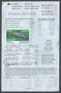 CANADA REVENUE BCF1l USED BRITISH COLUMBIA FISHING STAMP