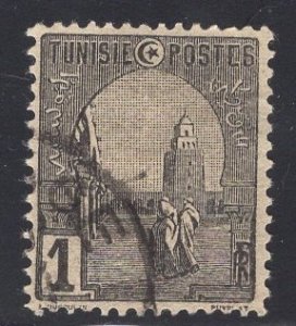 Tunisia   #29  used  1906  Mosque at Kairouan  1c