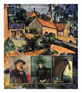 Mayreau 2015 - Artist Paul Cezanne - Famous Paintings - Sheet of 3 Stamps - MNH