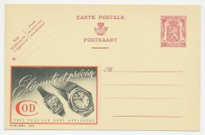 Publibel - Postal stationery Belgium 1946 Watch