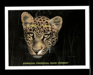 Ghana 1990 - Leopard - Souvenir Stamp Sheet - Scott #1225 - MNH