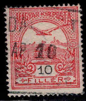 Hungary Scott 72 Used creased stamp