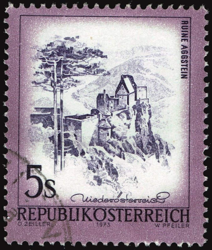 Austria #966  Used - 5s Aggstein Castle (1973)