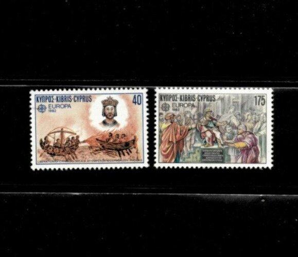 Cyprus 1982 - Europa -  Art - Set of 2 Stamps - Scott #579-80- MNH