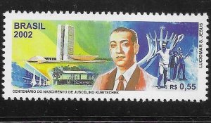 Brazil 2002 President Juscelino Kubitschek Sc 2839 MNH A2292