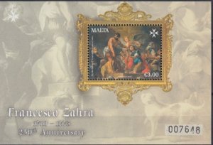 Malta 2023 MNH Stamps Souvenir Sheet Art Paintings