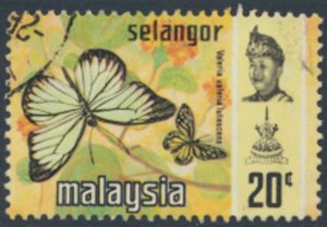 Selangor  Malaya  SC#  134a Used  Butterflies  see details & scans