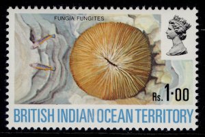 BRITISH INDIAN OCEAN TERRITORY QEII SG43w, 1r WMK CROWN to LEFT, NH MINT.