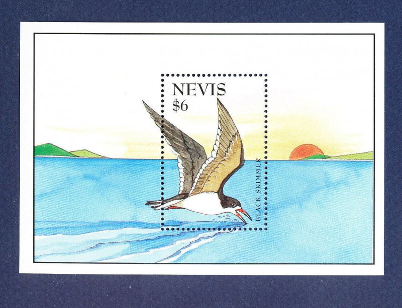 NEVIS - Scott 901 -  FVF MNH S/S - bird - 1995