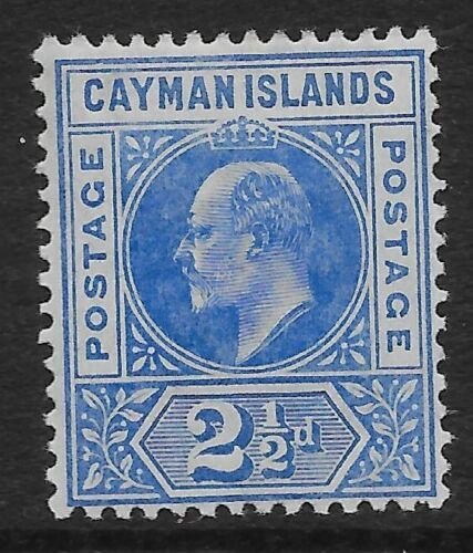 CAYMAN ISLANDS SG10 1905 2½d BRIGHT BLUE MTD MINT 