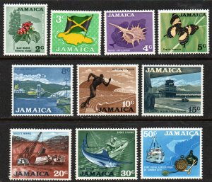 Jamaica Sc #307-316 Mint