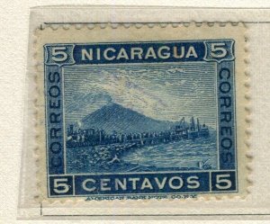 NICARAGUA; 1900 early Momotombo Mountain issue fine used 5c. value