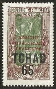 Chad Sc. 52 mint, hinge remnant.  1925.  (C412)