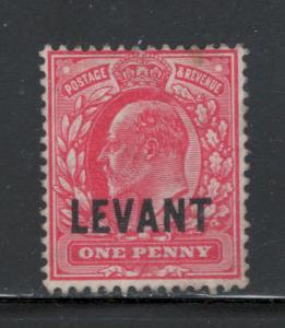 Great Britain Offices Turkish Empire 1905 Overprint 1p Scott # 16 MH NG
