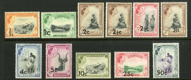 SWAZILAND 67-77 MH   SCV $45.90 BIN $21.50