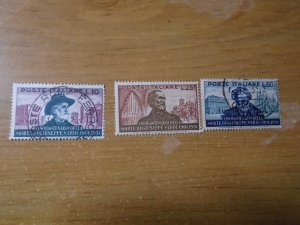 Italy  #  594-96  used/ MH