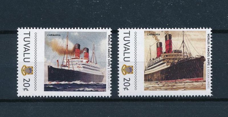 [81217] Tuvalu 2011 Ships Boats Carmania Ocean Liners Cunard Line MNH